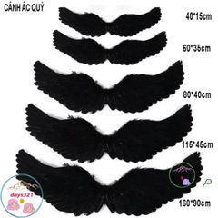 Cánh Ác Quỷ Đen và Thiên Thần Trắng - Bộ Cosplay Độc Đáo Cho Trẻ Em và Người Lớn, Thời Trang Hóa Trang Tiệc Tùng