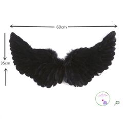 Cánh Thiên Thần Cosplay Đen Trắng - Bộ Phụ Kiện Dự Tiệc Ấn Tượng Cho Trẻ Em & Người Lớn