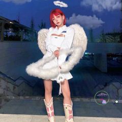 Cánh Thiên Thần Trắng & Cánh Ác Quỷ Đen Cosplay Halloween - Phụ Kiện Dự Tiệc Cho Trẻ Em & Người Lớn, Hàng Chính Hãng