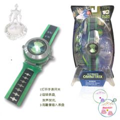 Đồng Hồ Ben 10 Chiếu Hình Nhân Vật 3D - Đồng Hồ Trẻ Em Bảo Vệ Trái Đất, Quà Tặng Dành Cho Bé Yêu Thích Hoạt Hình