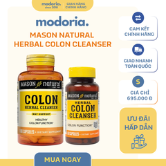 Viên Uống Thải Độc Đại Tràng Mason Natural Herbal Colon Cleanser - Hỗ Trợ Tiêu Hóa Khỏe Mạnh, Sản Phẩm Chính Hãng Mỹ