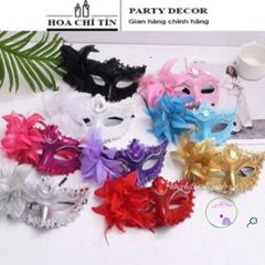 Mặt Nạ Hóa Trang Dự Tiệc Viền Hoa Ren - Mặt Nạ Halloween Sang Trọng Cho Nam Nữ, Phụ Kiện Tiệc Hóa Trang, Đồ Trang Trí Vũ Hội