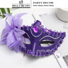 Mặt Nạ Hóa Trang Dự Tiệc Viền Hoa Ren - Mặt Nạ Halloween Sang Trọng Cho Nam Nữ, Phụ Kiện Tiệc Hóa Trang, Đồ Trang Trí Vũ Hội