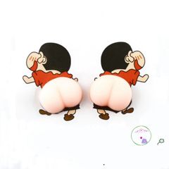 Hình Dán 3D Mông Đào Dễ Thương - Decal Bảo Vệ Mũ Bảo Hiểm, Xe Máy, Điện Thoại - Phụ Kiện Thời Trang Cute