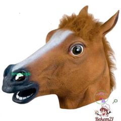 Mặt Nạ Ngựa Nâu Latex - Đạo Cụ Hóa Trang Halloween và Trung Thu - Phù Hợp Với Mọi Lứa Tuổi, Sự Kiện Lễ Hội