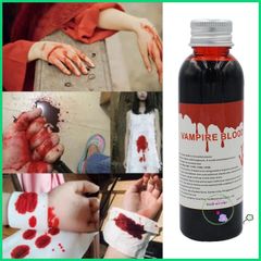 Máu Giả Halloween 30/60ml - Đạo Cụ Hóa Trang Thực Tế Cho Thây Ma, Ma Cà Rồng và Các Bữa Tiệc Kinh Dị