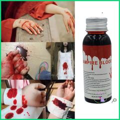 Máu Giả Halloween 30/60ml - Đạo Cụ Hóa Trang Thực Tế Cho Thây Ma, Ma Cà Rồng và Các Bữa Tiệc Kinh Dị