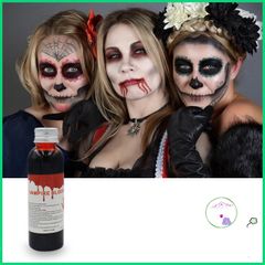 Máu Giả Halloween 30/60ml - Đạo Cụ Hóa Trang Thực Tế Cho Thây Ma, Ma Cà Rồng và Các Bữa Tiệc Kinh Dị