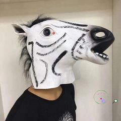 Mặt Nạ Ngựa Nâu Hóa Trang - Trang Phục Halloween, Trung Thu, Sự Kiện Độc Đáo, Chất Liệu Latex Thoải Mái