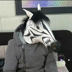 Khẩu Trang Ngựa Hóa Trang Bạch Mã Cao Su Toàn Đầu - Độc Đáo Cho Halloween & Quay TikTok