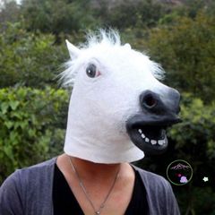 Mặt Nạ Ngựa Silicone Hóa Trang Cho Cosplay Halloween - Đạo Cụ Vui Nhộn Cho Lễ Hội, Tiệc Tùng, Gặp Gỡ Gia Đình