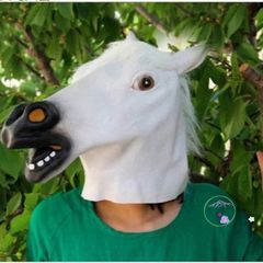 Mặt Nạ Ngựa Silicone Hóa Trang Cho Cosplay Halloween - Đạo Cụ Vui Nhộn Cho Lễ Hội, Tiệc Tùng, Gặp Gỡ Gia Đình