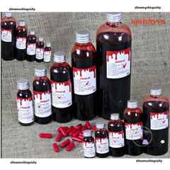 Mực Máu Giả Đỏ Rực Rỡ 30-500ml cho Halloween - Thực Tế, Dễ Sử Dụng, Tạo Slime và Makeup Ma Quái