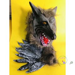 Mặt Nạ Lông Chó Sói WBJ47 - Phụ Kiện Thời Trang Độc Đáo Dành Cho Fan Sát Thủ Thần Thoại