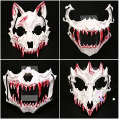 Mặt Nạ Kinh Dị Rồng Hổ Sói - Phụ Kiện Halloween Độc Đáo Cho Nam Nữ - Trang Phục Hóa Trang Đầy Sáng Tạo