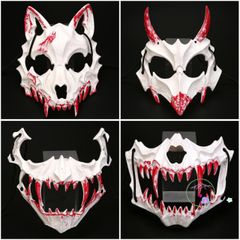 Mặt Nạ Kinh Dị Rồng Hổ Sói - Phụ Kiện Halloween Độc Đáo Cho Nam Nữ - Trang Phục Hóa Trang Đầy Sáng Tạo