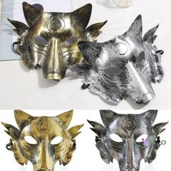 Mặt nạ sói YERZ - Mặt nạ Halloween Unisex Trang Trí Độc Đáo Đạo Cụ Cosplay Lễ Hội Hóa Trang 28x22cm