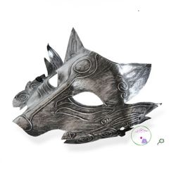 Mặt nạ sói YERZ - Mặt nạ Halloween Unisex Trang Trí Độc Đáo Đạo Cụ Cosplay Lễ Hội Hóa Trang 28x22cm