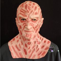 Bộ Mặt Nạ Cao Su Freddy Krueger và Găng Tay - Trang Phục Halloween Kinh Dị Chất Lượng Cao Cho Cosplay Tối Thượng