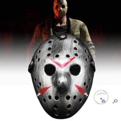 Mặt Nạ Jason Halloween - Phụ Kiện Cosplay Kinh Dị Màu Trắng, Đạo Cụ Trang Trí, Thứ Sáu Ngày 13
