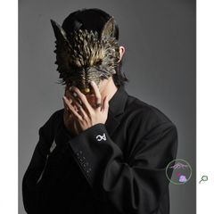 Mặt Nạ Hóa Trang Người Lớn Hình Sói Xám - Phụ Kiện Giải Trí Cho Bữa Tiệc Halloween, Hóa Trang Độc Đáo