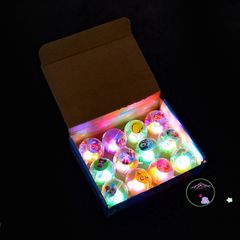 Đèn Quả Bóng Pha Lê Phát Sáng Nhấp Nháy Màu Sắc - Đồ Chơi Bóng Nảy An Toàn Cho Bé, Trò Chơi Vui Nhộn Và Phát Triển Kỹ Năng