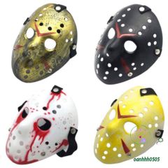 Mặt Nạ Cosplay Jason Voorhees Bằng Nhựa - Phụ Kiện Halloween Huyền Bí cho Tiệc Tùng và Sự Kiện Scary Fans