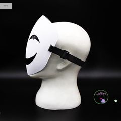 Mặt Nạ Trắng Cosplay Hiruko Anime - Phụ Kiện Halloween Độc Đáo Cho Fan Anime, Kích Thước 21,5cm x 17cm x 6cm