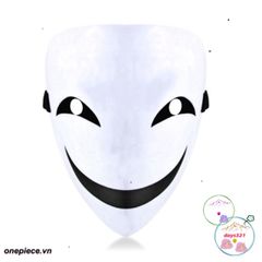 Mặt Nạ Cosplay Đen Trắng Hiruko - Phụ Kiện Hóa Trang Anime Bullet Đen, Đồ Trang Trí Nghệ Thuật