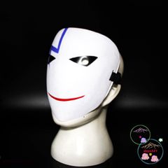 Mặt Nạ Cosplay Đen Trắng Hiruko - Phụ Kiện Hóa Trang Anime Bullet Đen, Đồ Trang Trí Nghệ Thuật