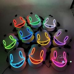 Mặt Nạ Cosplay Thiên Thần Nụ Cười Hiruko LED Phát Sáng - Khẩu Trang Halloween Độc Đáo Cho Tiệc Hóa Trang
