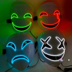Mặt Nạ Cosplay Thiên Thần Nụ Cười Hiruko LED Phát Sáng - Khẩu Trang Halloween Độc Đáo Cho Tiệc Hóa Trang