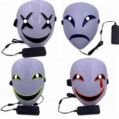 Mặt Nạ LED Phát Sáng Anime Black Bullet Hiruko - Chú Hề Tỏa Sáng Cho Halloween & Tiệc Hóa Trang