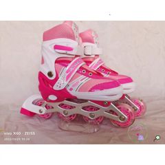 Giày Patin điều chỉnh cho trẻ em - Giày trượt Patin Sport với khóa an toàn, kích thước từ 2.5 tuổi trở lên, có bánh sáng đèn, màu sắc đa dạng.
