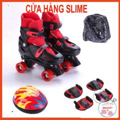 Giày Trượt Patin 4 Bánh An Toàn, Tặng Bộ Bảo Hộ Chất Lượng - Lướt êm, Kiểu Dáng Trẻ Trung, Dễ Dàng Điều Chỉnh Kích Cỡ