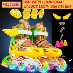 Giày Patin Cao Cấp 2901 - Bánh Xe Phát Sáng 4 Màu Sặc Sỡ Cho Trẻ Em và Người Lớn - Khởi Đầu Đam Mê Trượt Patin