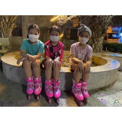 Giày Patin Trẻ Em Cougar [CENTOSY] - Bánh Có Đèn, Thiết Kế Thể Thao An Toàn, Phanh Tiện Lợi, Nhiều Size và Màu Sắc
