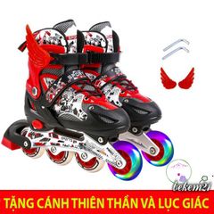 Giày Trượt Patin Phát Sáng Cho Trẻ Em - Mẫu Mới Cao Cấp FLY, An Toàn và Thoải Mái, Tặng 2 Cờ Lê Tháo Lốp, Nhiều Màu Sắc
