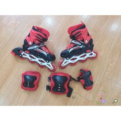 Giày Patin Trẻ Em Cao Cấp Có Đèn LED - Bộ Bảo Hộ & Mũ An Toàn - Cho Bé Từ 3-10 Tuổi, Trượt Patin Giải Trí & Thể Dục