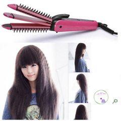 Máy Là Tóc Nova 8890 3 Trong 1 - Lược Điện Uốn Xoăn, Dập Xù & Là Thẳng Tiện Lợi, Thiết Kế Nhỏ Gọn, Chất Lượng Cao