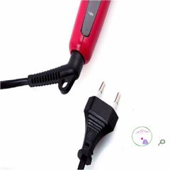 Lược Điện Tạo Kiểu Tóc Nova 8890 - 3 Trong 1 Uốn Cụp, Xoăn, Làm Phồng, Thiết Kế Thông Minh, Màu Hồng, Dễ Dàng Sử Dụng