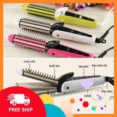 Máy Tạo Kiểu Tóc Đa Năng Nova NHC-8890 - Uốn, Duỗi, Dập Xù, Màu Hồng, Siêu Tiện Lợi Cho Các Kiểu Tóc Đẹp Hằng Ngày