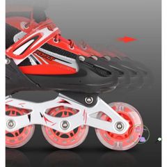 Giày Patin Phát Sáng Spots - Giày Trượt Thể Thao Cho Trẻ Em Kèm Combo Bảo Hộ Đầu Gối, Khủy Tay, Tay - Màu Hồng Tím, Đen, Xanh