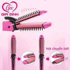 Máy Là Tóc 3 Trong 1 NOVA 8890 - Là Thẳng, Uốn Xoăn, Bấm Xù - Thiết Kế Nhỏ Gọn, An Toàn Cho Tóc, Công Nghệ Nano Bảo Vệ Tóc
