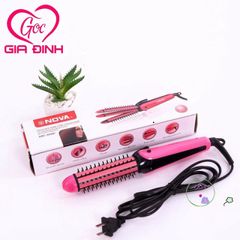 Máy Là Tóc 3 Trong 1 NOVA 8890 - Là Thẳng, Uốn Xoăn, Bấm Xù - Thiết Kế Nhỏ Gọn, An Toàn Cho Tóc, Công Nghệ Nano Bảo Vệ Tóc