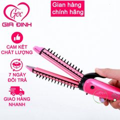Máy Là Tóc 3 Trong 1 NOVA 8890 - Là Thẳng, Uốn Xoăn, Bấm Xù - Thiết Kế Nhỏ Gọn, An Toàn Cho Tóc, Công Nghệ Nano Bảo Vệ Tóc