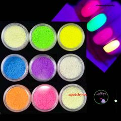 Bột Dạ Quang 10g - Sơn Huỳnh Quang Màu Sắc Tùy Chọn Cho Bodypainting, Vẽ Mặt và Trang Trí Đồ Vật