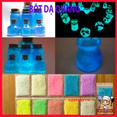 Bột Dạ Quang 10g - Cát Phát Sáng Huỳnh Quang Cho Nghệ Thuật, Trang Trí, Vẽ Mặt, Không Độc Hại, An Toàn Cho Môi Trường