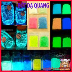 Bột Dạ Quang 10g - Cát Phát Sáng Huỳnh Quang Cho Nghệ Thuật, Trang Trí, Vẽ Mặt, Không Độc Hại, An Toàn Cho Môi Trường