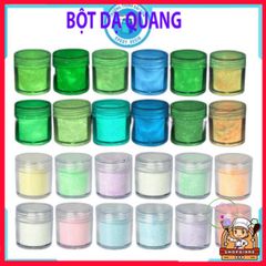 Bột Dạ Quang 10G Trường Thịnh - Phát Sáng Màu Các Màu Xanh, Vàng, Hồng, Tím, Dùng Trong Nghệ Thuật và Trang Trí